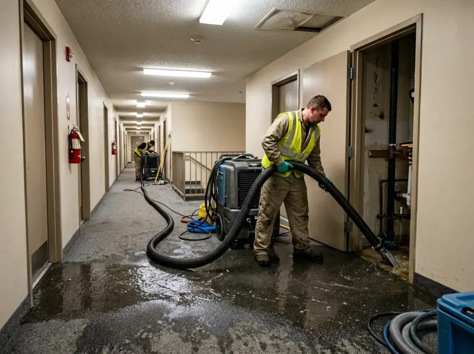 multi-unit-apartment-hallway-f-005 — frequently asked questions, Emergency Burst Pipe Water Extraction & Removal in Mission…